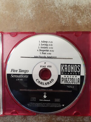 Five Tango Sensations by Kronos Quartet (CD, Jan-1991, Nonesuch Records (USA))