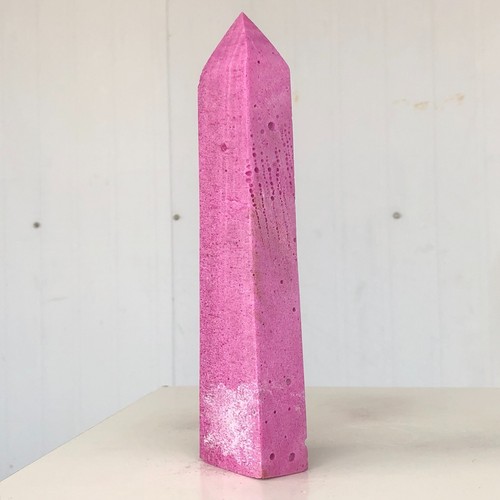580g Natural Red Corundum Mineral Spirits Ruby Wand Point Quartz Crystal W639 - Foto 8 di 16