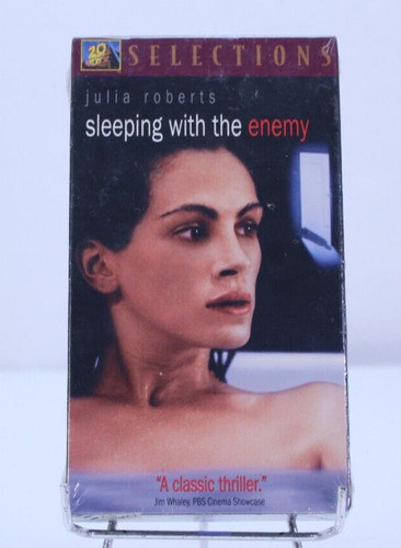 NEW Sleeping with the Enemy VHS Movie Julia Roberts Classic Thriller 1991 SEALED - Picture 1 of 5