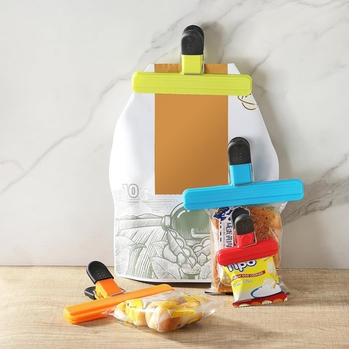 8PCS Wide Open Chip Bag Clips for Food Storage, Assorted Sizes - Bild 7 von 7