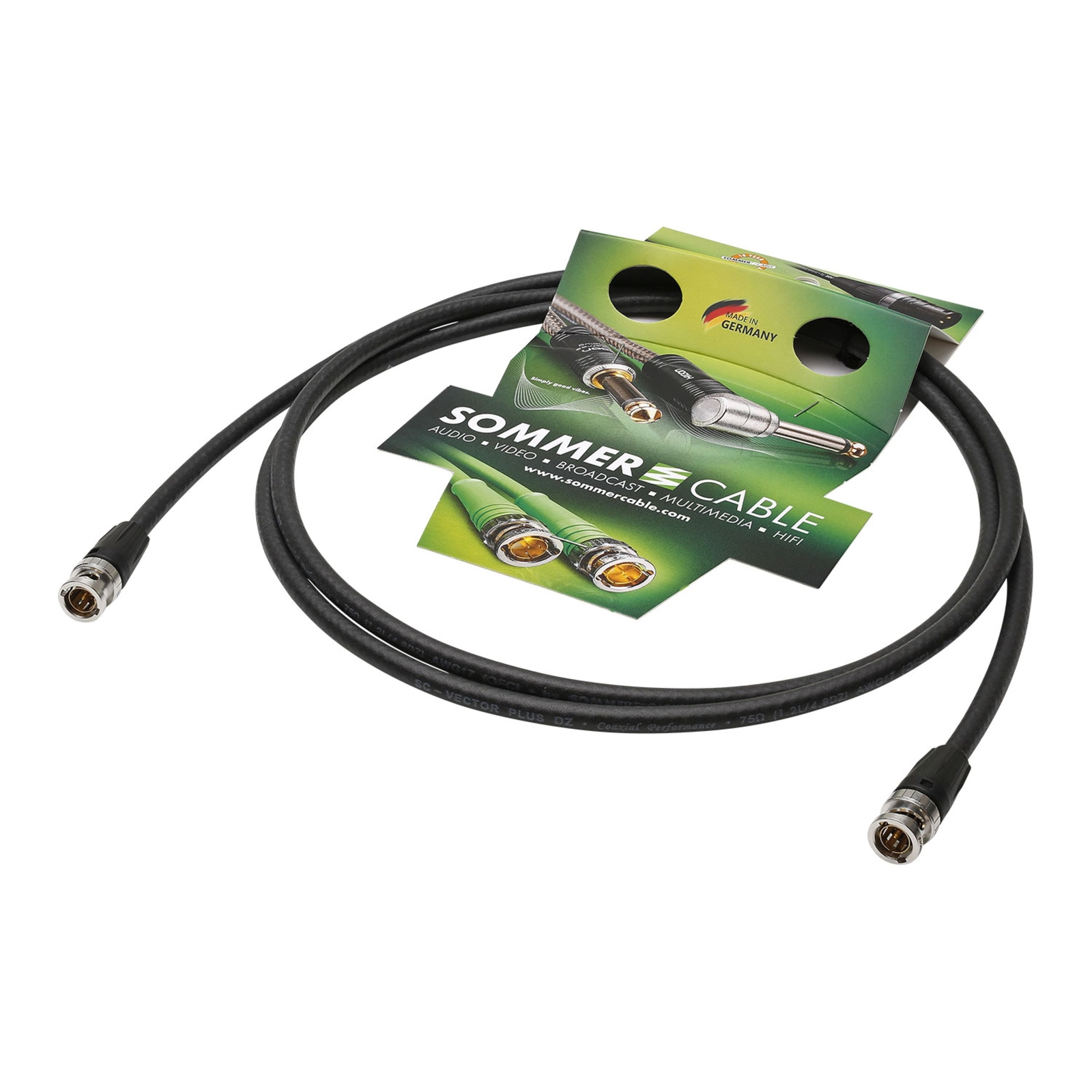 Кабель Sommer DZGR-2000-GN-VI BNC Video Patchkabel длиной 20 м - Кабель