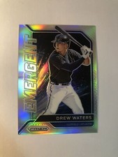 2021 Panini Prizm Drew Waters Emergent Silver Prizm RC #EM3