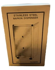 Napkin Dispensers Four (4) Stainless Steel Tall Fold RESTAURANT FOOD TRUCK