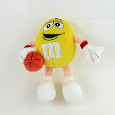 M M  s 2001 Collectibles Yellow Figure BASKETBALL Plush Toy - 7" Tall - EUC