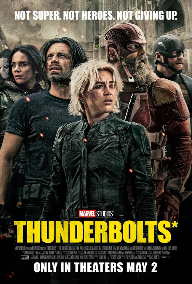 Thunderbolts movie poster (d) - 11 x 17 inches - Florence Pugh, Sebastian Stan