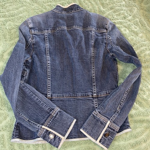 Vintage Gap Stretch Jean Jacket Fitted Small - Picture 7 of 8