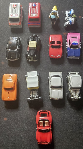 Vintage Galoob Micro Machines Lot of 20 1987-89 Bikes Ambulance Porsche Hot Rods