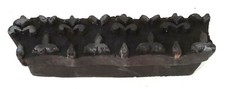 Antiker Stoff Druckstempel Holz Borte ca. 14x3,5cm