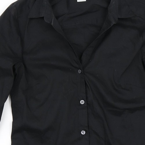 H&M Womens Black Polyester Blend Button-Up Size 32ed - Picture 7 of 12