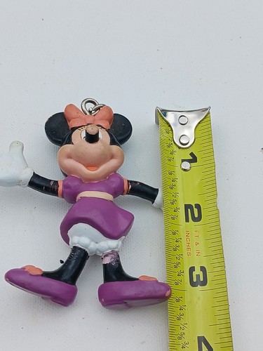 1999 Minnie Mouse Key Chain Missing Chain Part Rubber Figure - Picture 6 of 7
