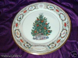 LENOX ANNUAL CHRISTMAS TREE AROUND the WORLD COLLECTOR PLATE NETHERLANDS - 2002 - Picture 1 of 6