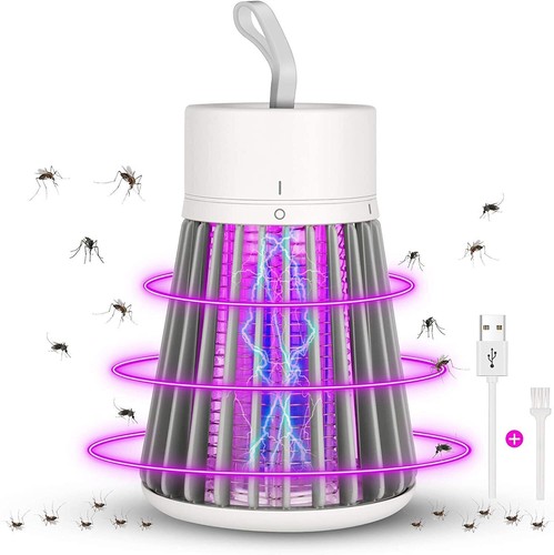 Mosquito Killer Fly Pest Bug Zapper Catcher Trap LED USB Lamp Electric Insect - Picture 3 of 12