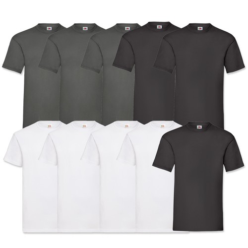 10 FRUIT OF THE LOOM T SHIRTS VALUE / V-NECK BAUMWOLLE M L XL XXL 3XL 4XL 5XL - Bild 27 von 37