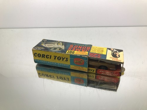 CORGI TOYS 261 JAMES BOND 007 ASTON MARTIN DB5 -GOLD 1:43- FAIR IN BOX - 376 - Imagen 20 de 20