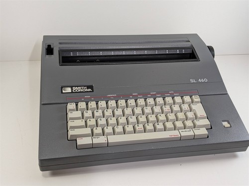 SMITH CORONA SL 460 Model 5A Electric Typewriter w/Cover Tested Working - Picture 2 of 18