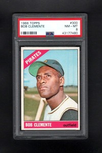 1966-TOPPS-300-BOB-CLEMENTE-PITTSBURGH-PIRATES-PSA-8-NM-MT-SHARP-CARD