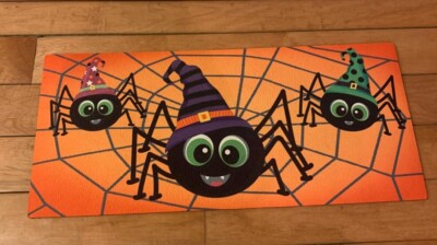 Switch Mat Halloween Spiders Witches  22'' x 10''