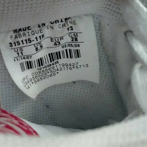 WMNS Air Force 1 Size 11 Womans 2007 315115-115 Nike White/ Pink Shoes with Box - Picture 12 of 12