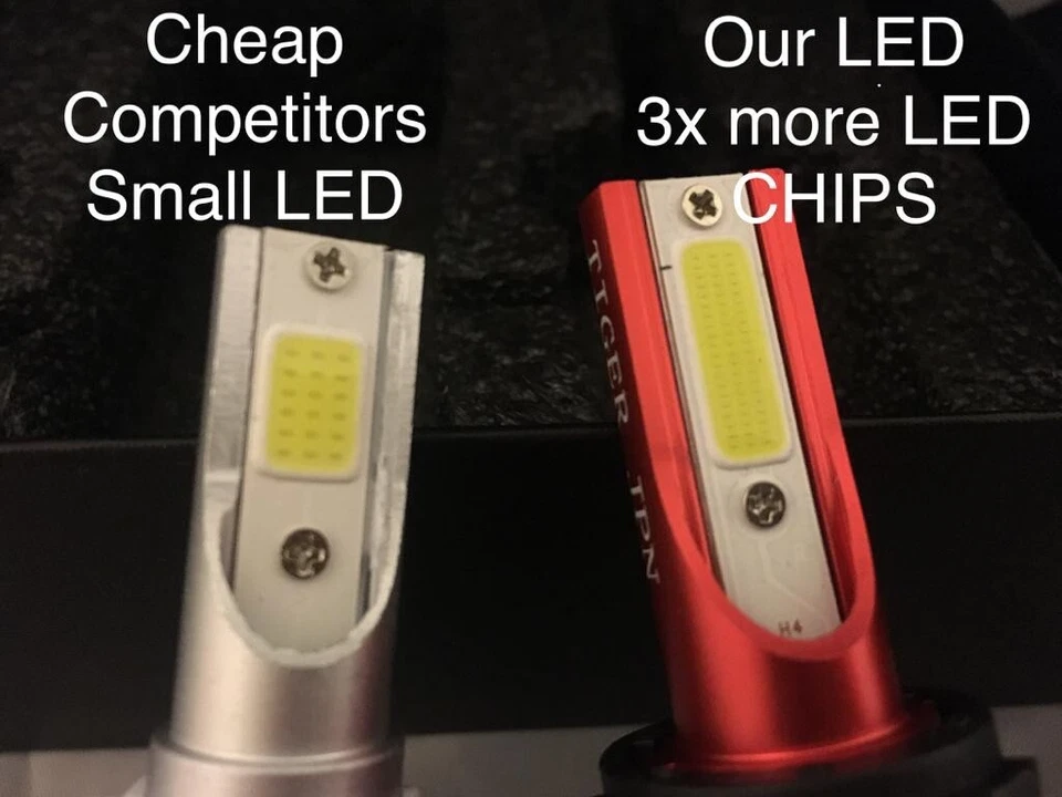 Deep BLUE 9007 Hb5 10000K LED Car Headlight Bulbs Kit Hid xentec 10k Color Light - Image 3 of 4