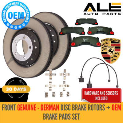 OEM Front 390mm Disc Rotors Pagid Pad Brake Kit For Porsche Cayenne Taycan 19-21