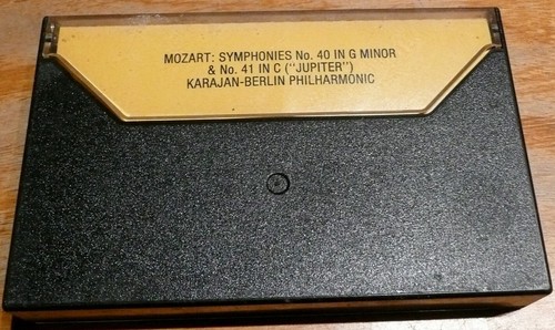 Mozart  Symphonies No. 40 & 41    Von Karajan   Berlin Philharmonic   Cassette - Picture 2 of 2