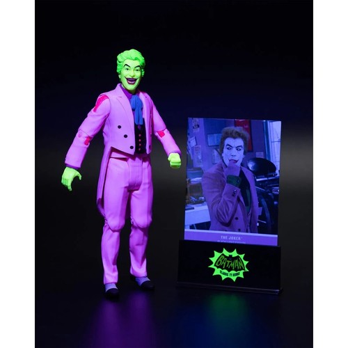 DC Retro The Joker Batman: Classic TV Series Black Light Gold Label 6" Action - Picture 6 of 7