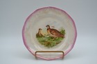 sebring pottery pink phesant appetizer plate