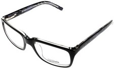 Jean Paul Gaultier Rectangular Eyewear Frame Women Black Violet VJP529M 0Z32
