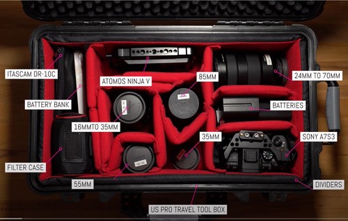 Padded Divider Fits Pelican1510 IM2500 Peli Apache5800 Cases A-MoDe (NO Case) - Picture 36 of 56