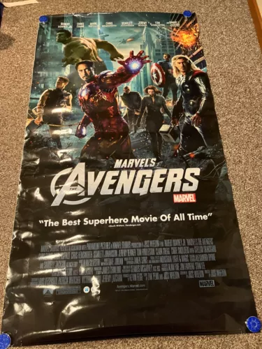 THE AVENGERS 2012 Marvel Movie Poster Rolled HUGE (almost 40 x 72)