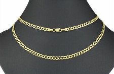 Men Women's 18K Gold Filled Tarnish-FREE 2mm Thin Cuban Curb Chain Necklace P70G