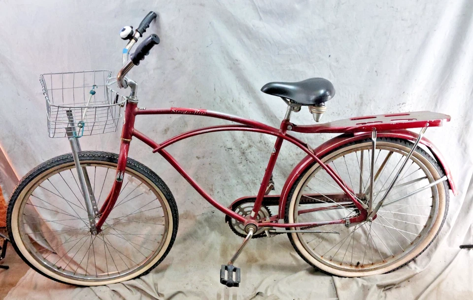 Bicicleta Murray Strato Elite Cruiser 1985 grande 18,5" acero SS envío de una sola velocidad EE. UU. Foto 2 de 4