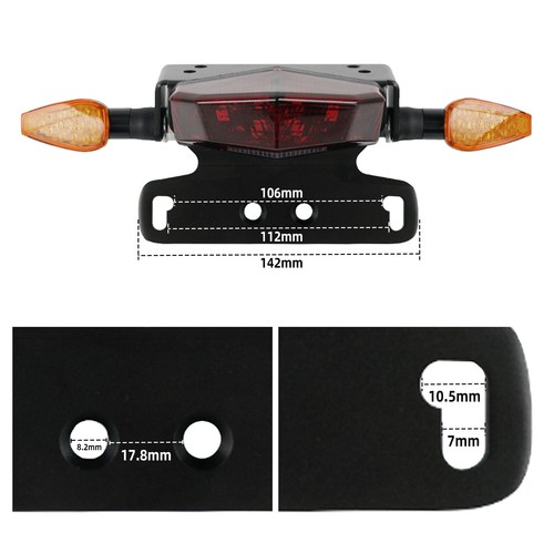 Kit de Feu arrière de clignotant Pour Suzuki DRZ400S 2000-2024 DRZ400SM 05-24 - Imagen 8 de 8