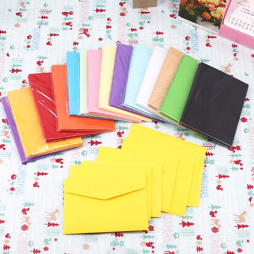 10pcs Candy colors postcard wedding invitation envelope small paper envelope'QU - Picture 2 of 27