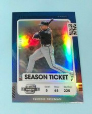 2021 Contenders Season Ticket OPTIC SILVER PRIZM HOLO - FREDDIE FREEMAN Braves