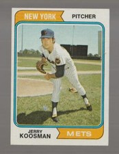 1974 Topps Jerry Koosman New York Mets #356 Excellent