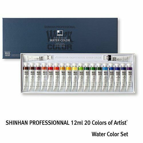 Shinhan Set vernici acquerelli professionali 13/18/20/24/30 colori tubo 7,5 ml/12 ml - Foto 5 di 10