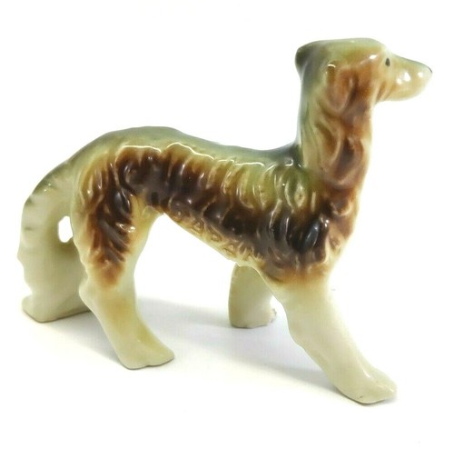 Vintage Borzoi Wolfhound Porcelain Ceramic JAPAN - Picture 4 of 12