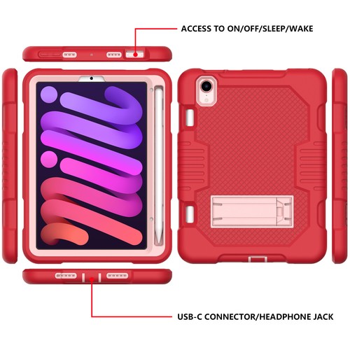 Funda con Soporte Híbrida Antigolpes para Apple iPad mini 6ta Generación 8.3" 2021 - Imagen 7 de 54