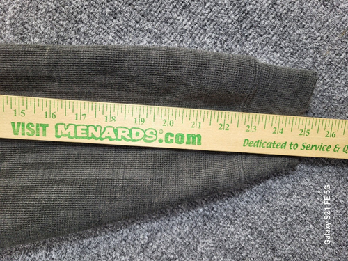 Cinch Sweater Men's 2XL Green Pullover 1/4 Zip Stand Up Collar Acrylic Blend - Picture 9 of 10