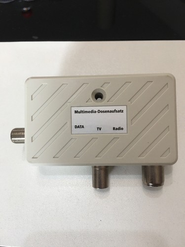 Axing TZU 17-66 Multimedia Dosenaufsatz TV Dose Kabel TV Modem Anschluss / NEU