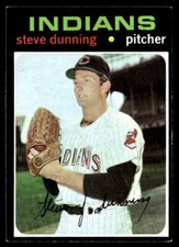 1971 Topps #294 Steve Dunning BASEBALL Cleveland Indians