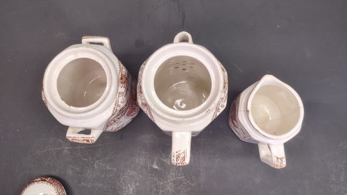 Staffordshire Childs Tea Set & Plates Little Girl Big Dog Allerton See Info - Picture 19 of 24