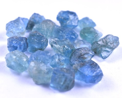 Wholesale Sky Blue Apatite Crystal Loose Roughs Gemstone Supply Lot 179.00 Ct - Picture 3 of 9