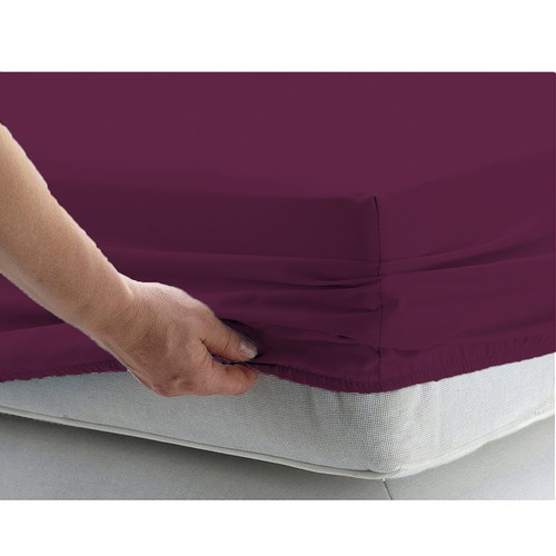 Sábana Ajustable + 2 Funda de Almohada Algodón Egipcio Sólido - Doble/Completo/Reina/Rey/Cal King - Imagen 33 de 167