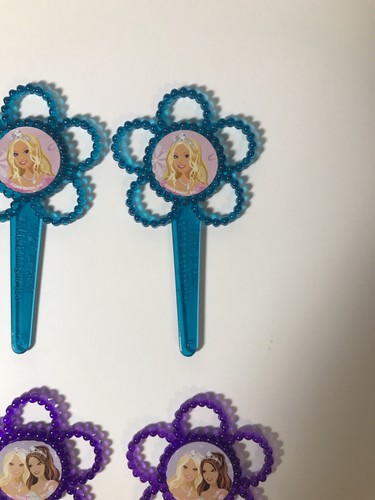 New Barbie Cupcake Topper Picks - Perennial Flower DecoPac 3 Colors (12) - Picture 8 of 12