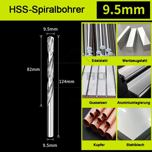 HSS Spiralbohrer Ø 1-14 mm Metallbohrer Stahlbohrer Spiralbohrer geschliffen - Bild 31 von 40