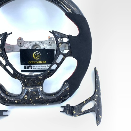 Volante de fibra de carbono forjado real para Nissan GTR R35 2007-2016/Alcantara - Imagen 2 de 9