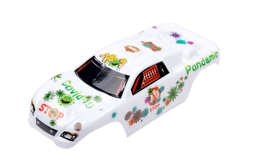 Tema antivirus de cuerpo personalizado para Traxxas Rustler 2WD 1/10 Truck Car Shell Cover - Imagen 8 de 12