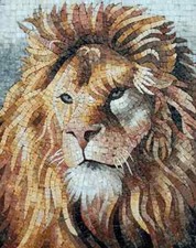 LIONMOSAIC TILES Wild Jungle Animal Mosaic Murals For Living Room Walls